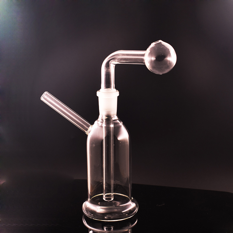 6 Inch Glass Oil Burner Bong Water Smoking Pipe with Hookah downsten adapter oil burner pipe 14mm Female recycler Rigs Bongs free ship
