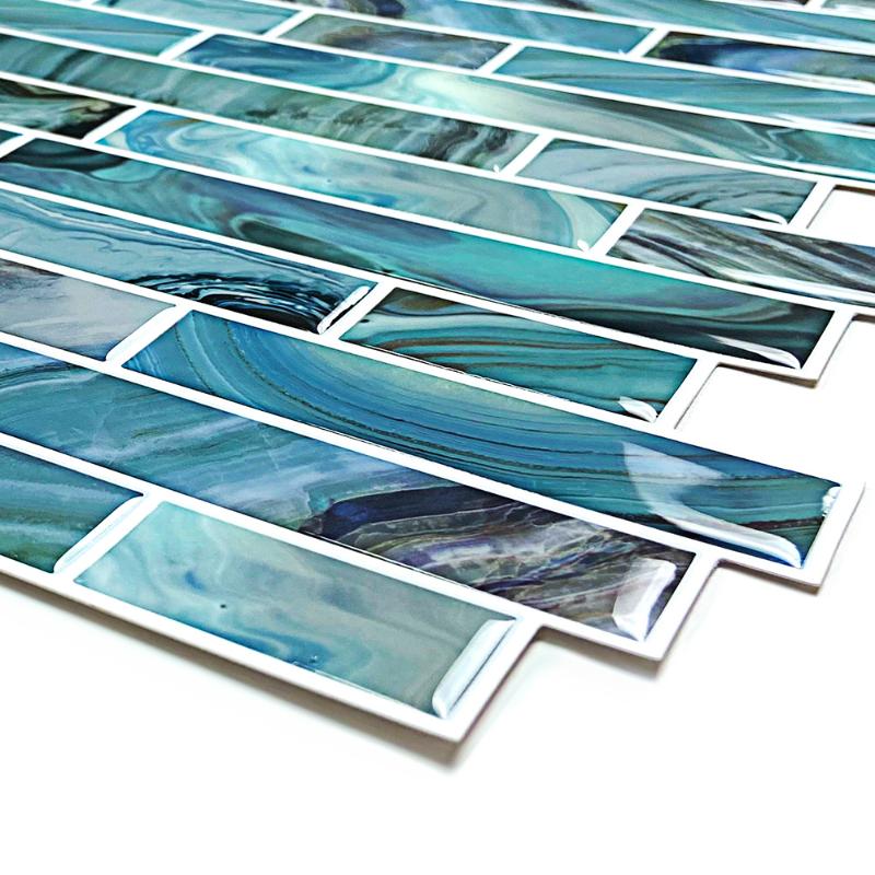Wall Stickers Waterproof And Splash-Proof Backsplash For Bathroom Peel Stick Tiles DIY Home Wallpaper Easy To Install