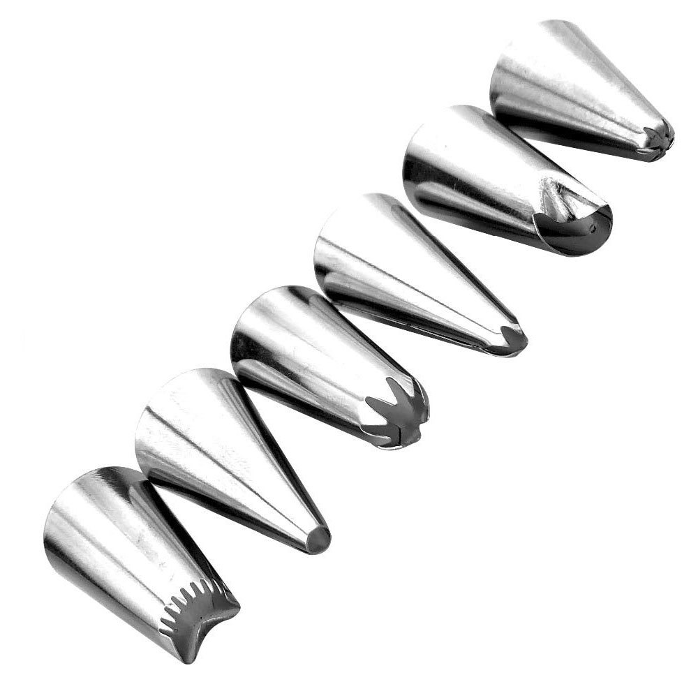 26Pcs/8Pcs Set Silicone Pastry Bag Tips Kitchen DIY Cake Cream Decorating Tools Reusable Pastry Bags+24 Nozzle Set Resin Mold