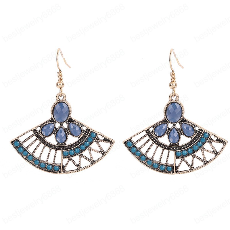 Colorful Beaded Earrings Alloy Hollow Fan-shaped Vintage Dangle Earrings Bohemian Ethnic Women's Jewelry boucle oreille femme
Colorful Beaded Earrings Alloy Hollow Fan-shaped Vintage Dangle Earrings Bohemian Ethnic Women's Jewelry boucle oreille femme