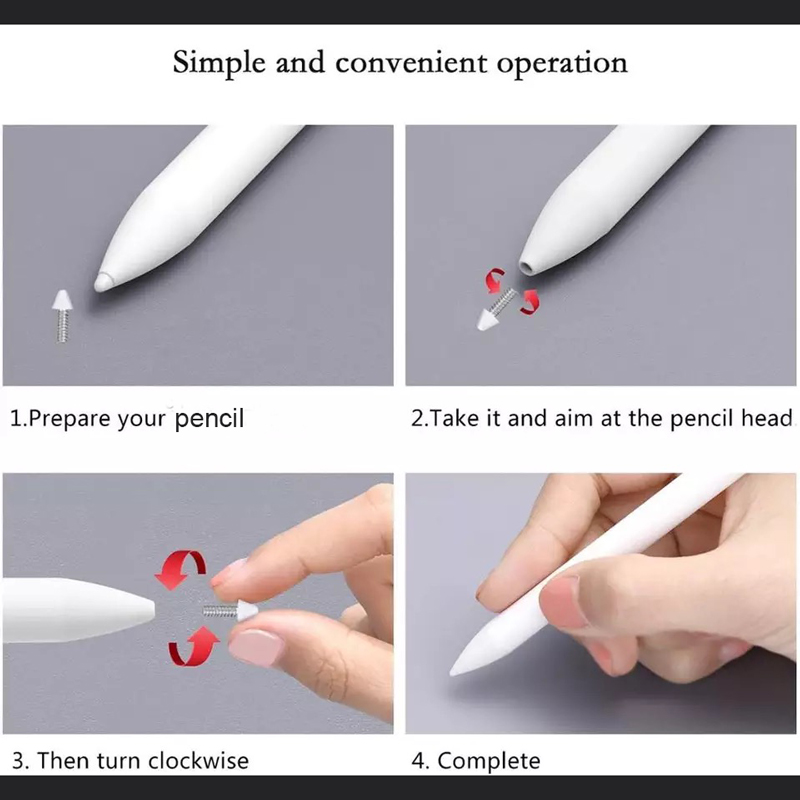 Table Pen Tip 8 Pack Sensitive Nib Extra iPad Pencil Tips for iPad Pro iPad Mini Air