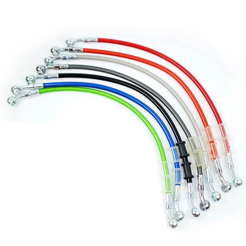 Motorcycle Brakes High Quality Pipe Braided Oil Hose Hydraulic Brake Cable 400mm-2200mm For ATV Dirt Pit Racing MX Bike