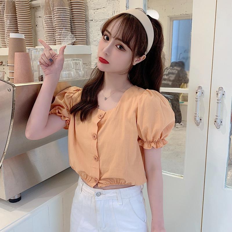 Women's T-Shirt Women 2021 Short Sleeve Square Collar Tshirt Lady Fashion Lantern Retro Summer Girls T Top, White
Women's T-Shirt Women 2021 Short Sleeve Square Collar Tshirt Lady Fashion Lantern Retro Summer Girls T Top, White