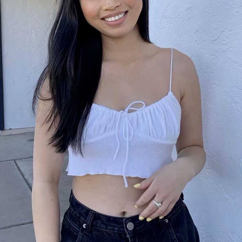 Vintage Girls Sexy Bomb Tank Tops Summer Fashion Ladies White Y2K Women Streetwear Top Casual Female Chic 210527