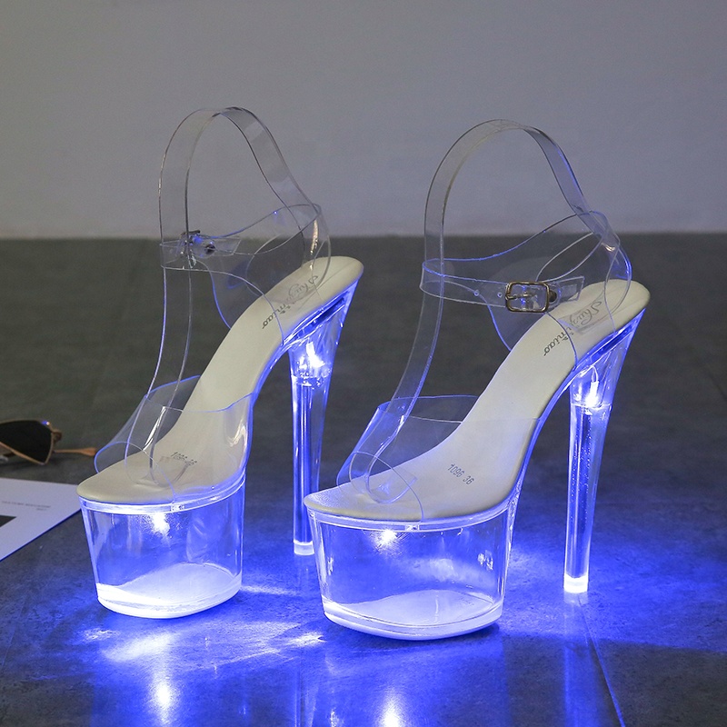2021 15cm Luminous Crystal Bottom Sandals Sexy Women High Heels Shoe Led Light Nightclub Sandal Catwalk Ladies Flamingo Pole Dance Shoes, Black
2021 15cm Luminous Crystal Bottom Sandals Sexy Women High Heels Shoe Led Light Nightclub Sandal Catwalk Ladies Flamingo Pole Dance Shoes, Black