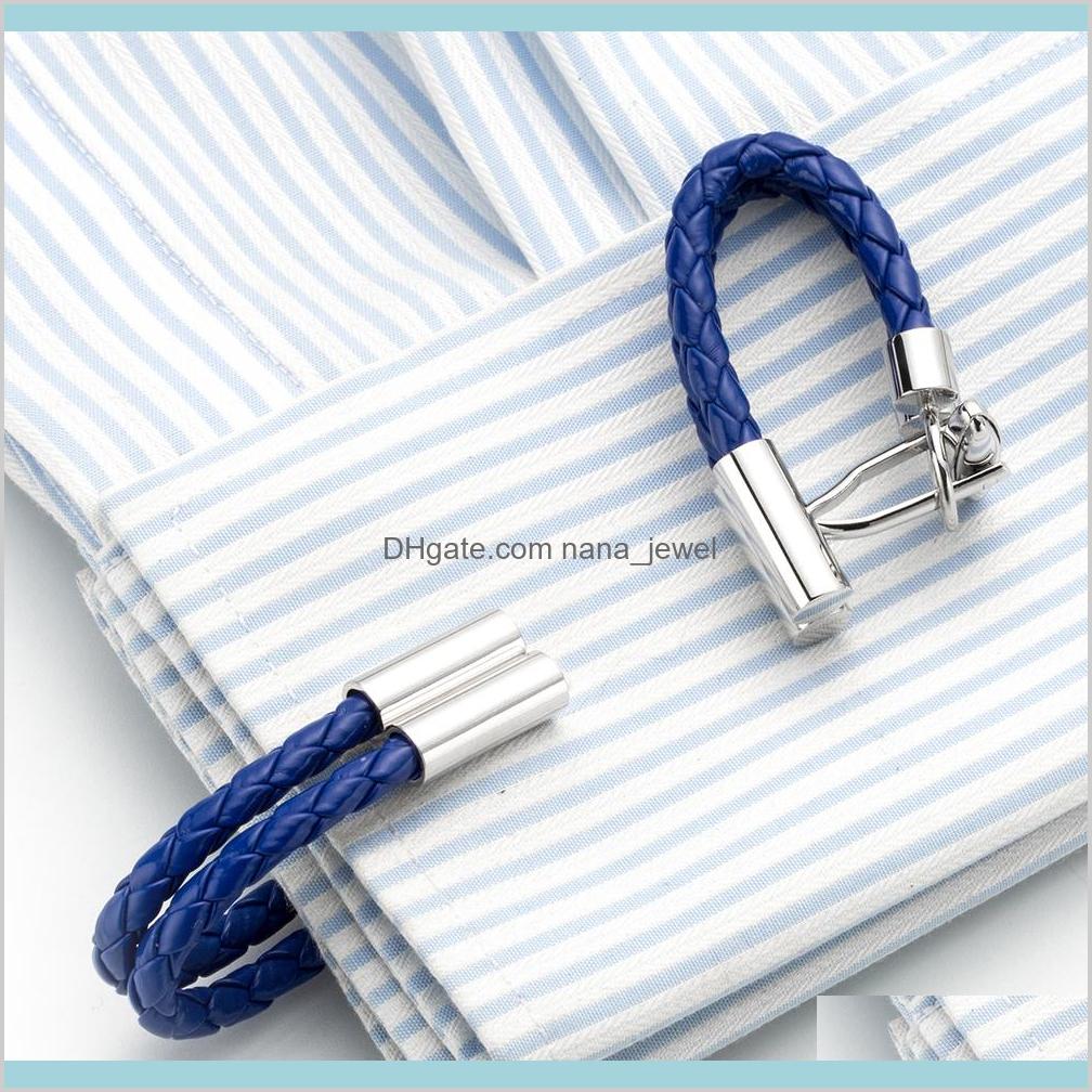 Blue Leather Chain Cufflinks Healthy Cuff Link Weaving Cuffs Button Gemelos Men Jewelry 5Pairs Accessories 248 Kxa5C Jqc0K, Silver
Blue Leather Chain Cufflinks Healthy Cuff Link Weaving Cuffs Button Gemelos Men Jewelry 5Pairs Accessories 248 Kxa5C Jqc0K, Silver