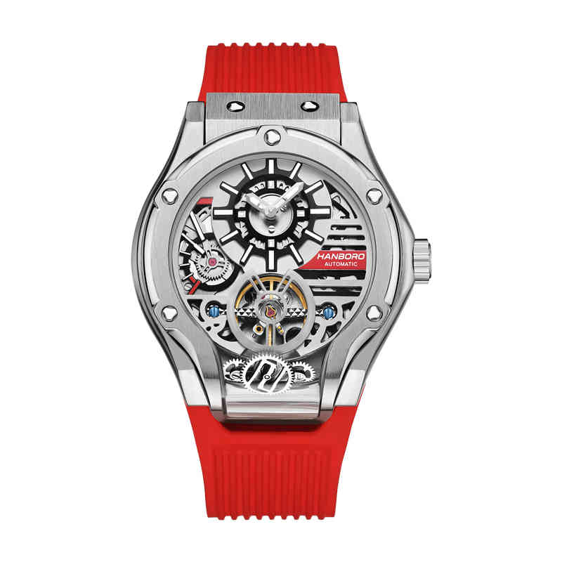 HANBORO watch brand limited edition Fully Automatic Mechanical MEN Watches flywheel luminous fashion man clock Reloj Hombre, Slivery;brown
HANBORO watch brand limited edition Fully Automatic Mechanical MEN Watches flywheel luminous fashion man clock Reloj Hombre, Slivery;brown