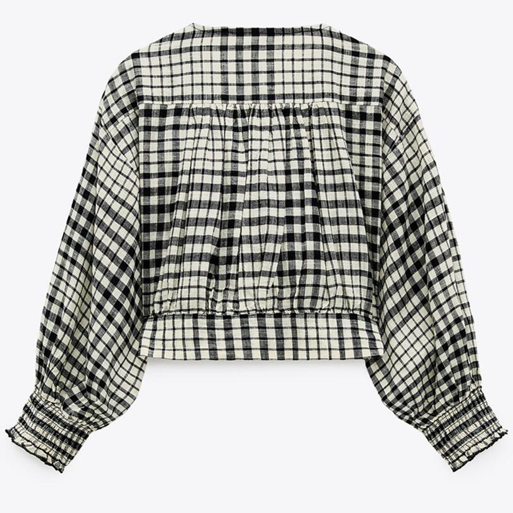 Women's Blouses & Shirts 2021 female classic chess printing with cleavage v oco long harvest higher summer blouse, Multi
Women's Blouses & Shirts 2021 female classic chess printing with cleavage v oco long harvest higher summer blouse, Multi