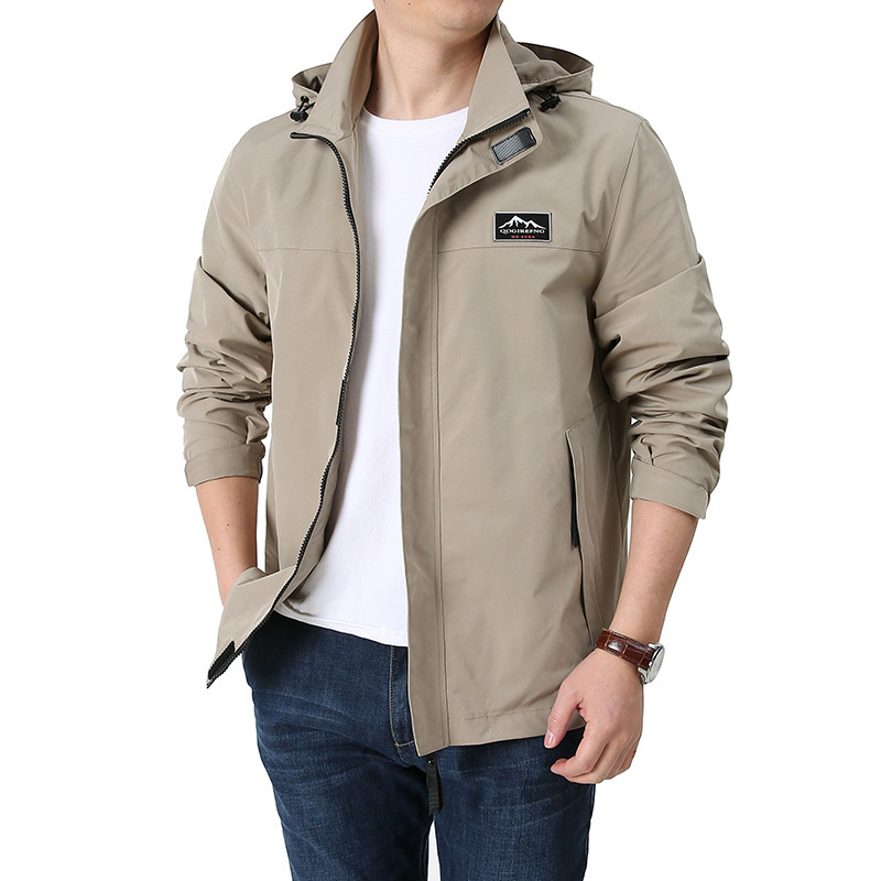 Jacket Spring and Autumn Thin Sports Outdoor Men Windbreaker Jacket Waterproof Mountaineering, Black;brown
Jacket Spring and Autumn Thin Sports Outdoor Men Windbreaker Jacket Waterproof Mountaineering, Black;brown