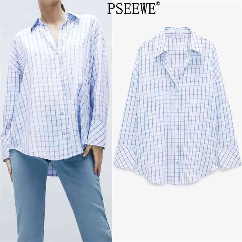Spring Blue Checkered Shirt Woman Long Sleeve Casual Button Up Plaid Women Fashion Basic Ladies Blouse 210519
Spring Blue Checkered Shirt Woman Long Sleeve Casual Button Up Plaid Women Fashion Basic Ladies Blouse 210519