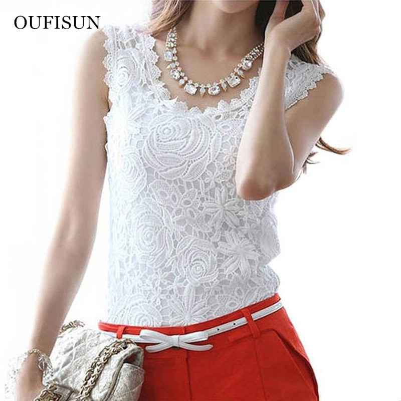 Oufisun Summer Women Lace T Shirts Fashion Female Sleeveless Balck White T-shirts Causal Streewear Tops Plus Size 210517, Black
Oufisun Summer Women Lace T Shirts Fashion Female Sleeveless Balck White T-shirts Causal Streewear Tops Plus Size 210517, Black