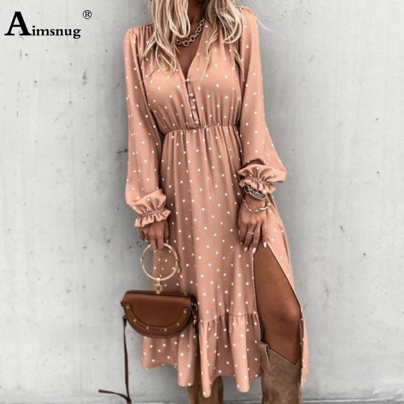 Women Elegant Mid-Calf Dress Long Sleeve Patchwork Dot Print Party Dresses Summer V-neck Femme Vintage Loose Clothing 2021 Casual, Black;gray
Women Elegant Mid-Calf Dress Long Sleeve Patchwork Dot Print Party Dresses Summer V-neck Femme Vintage Loose Clothing 2021 Casual, Black;gray