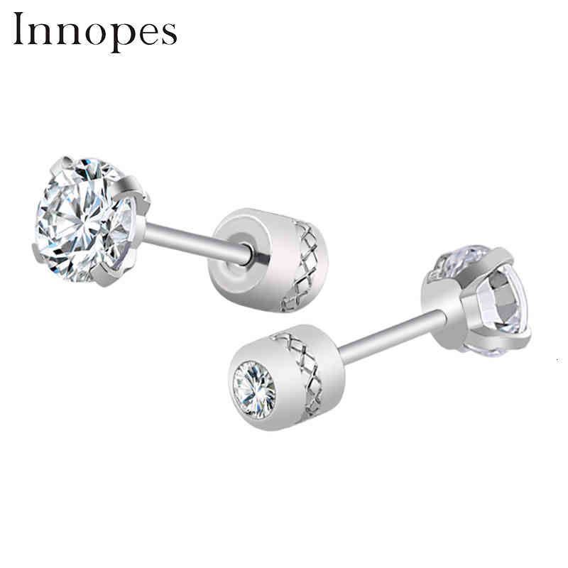 Steel Cubic Zirconia Crystal Stone Round Small Stud Earring for Women Wedding Unusual Helix Screw Earrings Man Jewelry Female, Golden
Steel Cubic Zirconia Crystal Stone Round Small Stud Earring for Women Wedding Unusual Helix Screw Earrings Man Jewelry Female, Golden