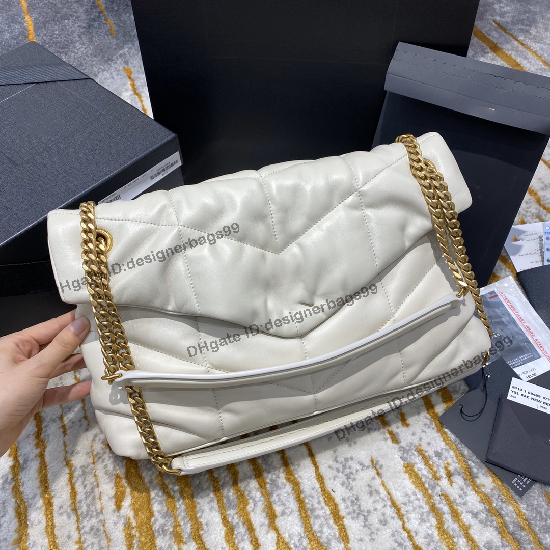 Luxury Designer LOULOU Puffer Flap Bag Genuine Leather Women Totes Handbag Purse Frosted Denim Shoulder Bags Crossbody Clutch Gold Chain Wallet Detchable Strap, Style 4 gold logo
Luxury Designer LOULOU Puffer Flap Bag Genuine Leather Women Totes Handbag Purse Frosted Denim Shoulder Bags Crossbody Clutch Gold Chain Wallet Detchable Strap, Style 4 gold logo