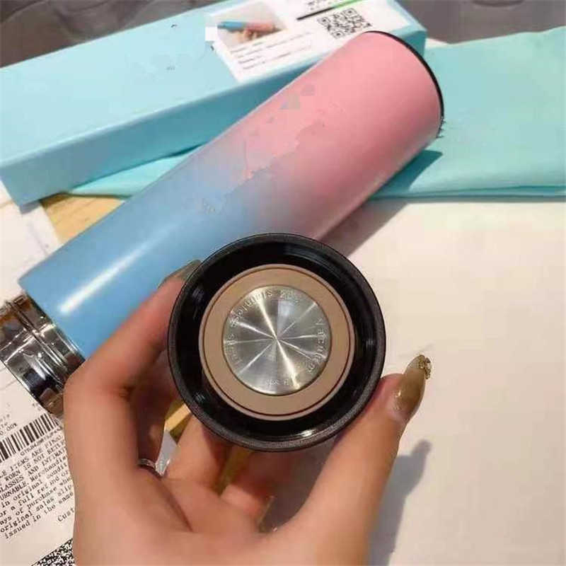 Blue Kettle Unisex Portable Thermos Water Cup Students Creative Personality Trend Water Bottle Large Capacity Simple Tea Cup