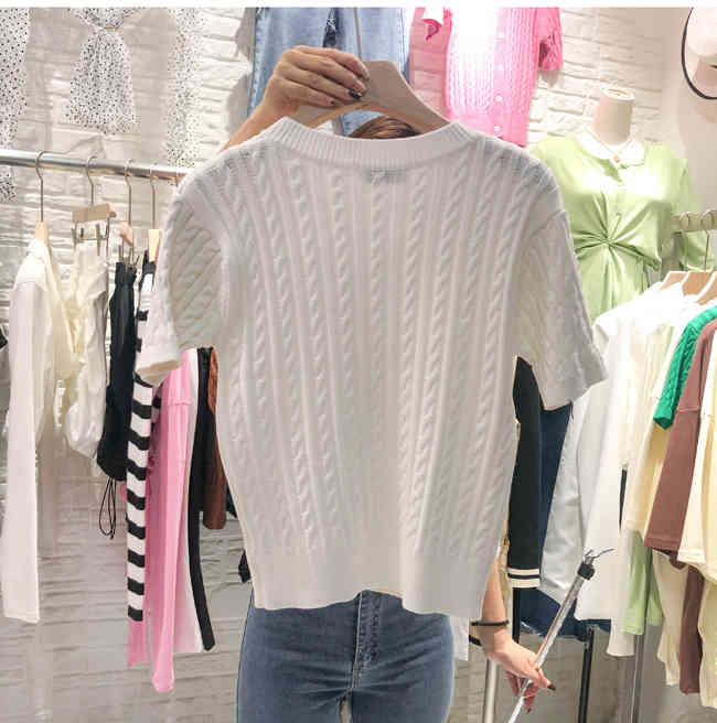 Comelsexy Spring Women Female Cardigan Solid O-neck Thin Breasted Elegant Fashion All-Match Female Office Lady Short Tops 210515