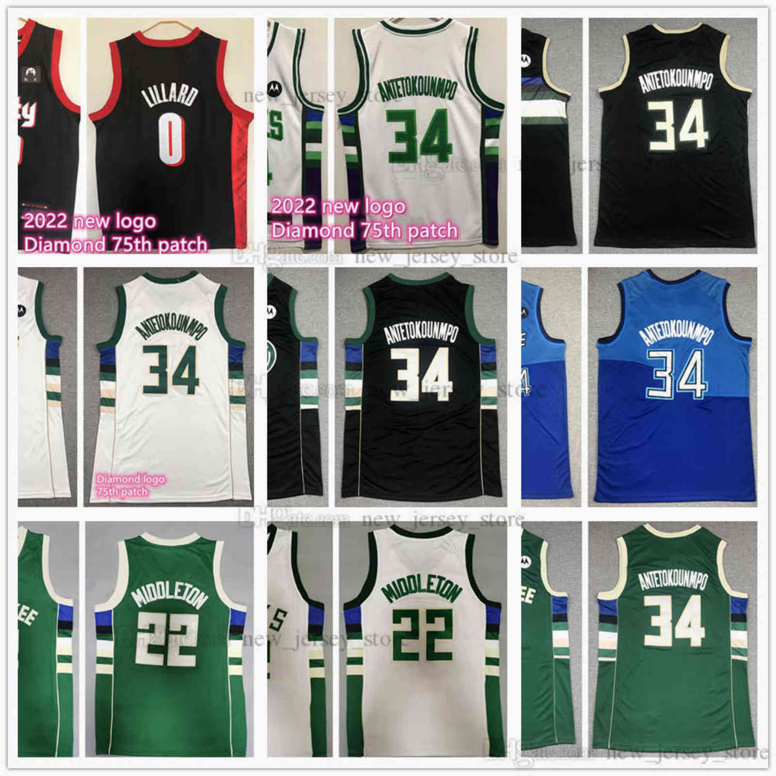 2021-22 New Black City Diamond 75th Basketball Damian 0 Lillard Jerseys Stitched Green 34 Giannis 22 Khris Antetokounmpo Middleton Blue White Jersey
2021-22 New Black City Diamond 75th Basketball Damian 0 Lillard Jerseys Stitched Green 34 Giannis 22 Khris Antetokounmpo Middleton Blue White Jersey