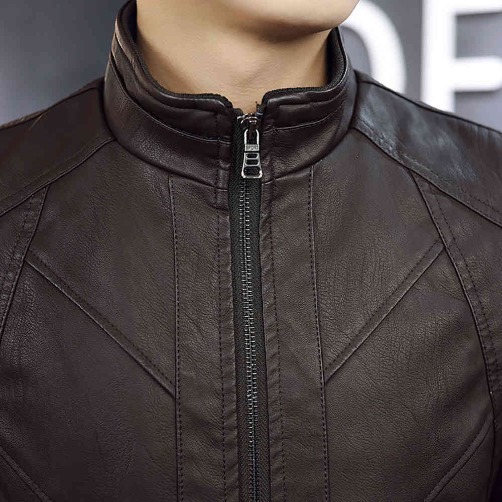 Arrival Leather Jackets Men's Jacket Outwear Men's Coats Spring Autumn PU Jacket De Couro Coat Size M-3XL B0192 210518