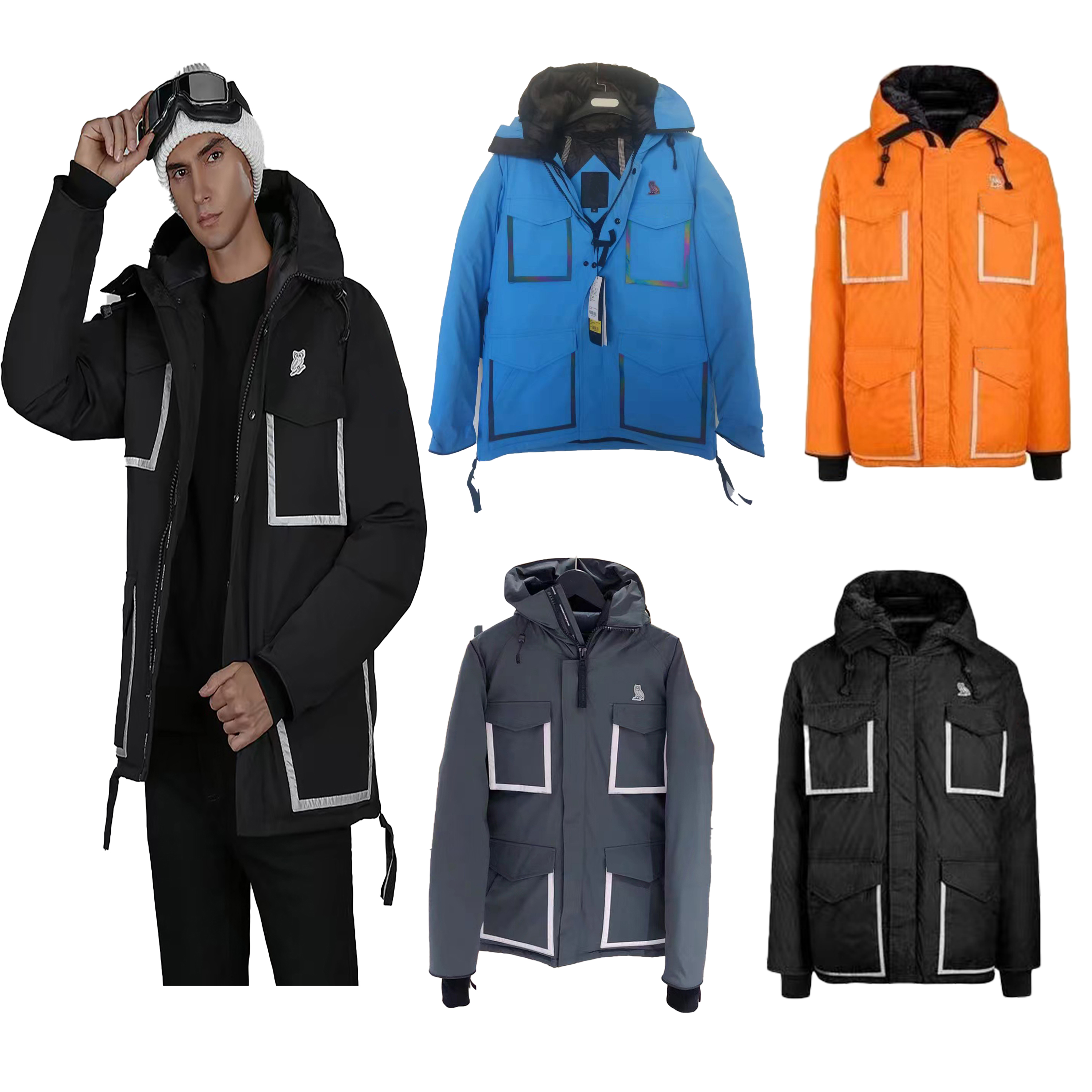 Winter Men's Down Cold-proof Coat Streetwear Hooded Warm Reflect Light Coats Mans Womens canada Jacket Parka Men chilliwark Thick owl Outerwear, Extra shipping fee
Winter Men's Down Cold-proof Coat Streetwear Hooded Warm Reflect Light Coats Mans Womens canada Jacket Parka Men chilliwark Thick owl Outerwear, Extra shipping fee