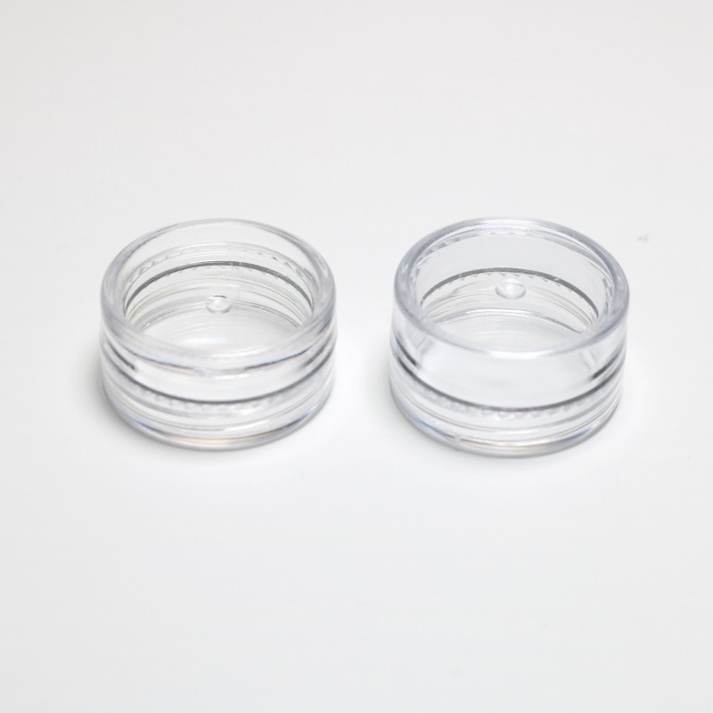 1 3 5 10 20 30 Gram Jars Cosmetic Sample Empty Container, 5ML Plastic, Round Pot, Screw Cap Lid, Small Tiny 5G Bottle, for Make Up, Eye Shadow, Nails,