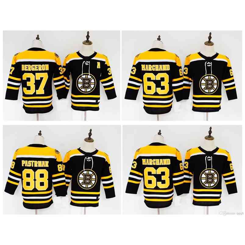 95 2018 Youth Boston Bruins Jersey 63 Brad Marchand Jersey 37 Patrice 88 David Pastrnak Kids Black Authentic Cheap Boys Hockey Jersey
95 2018 Youth Boston Bruins Jersey 63 Brad Marchand Jersey 37 Patrice 88 David Pastrnak Kids Black Authentic Cheap Boys Hockey Jersey