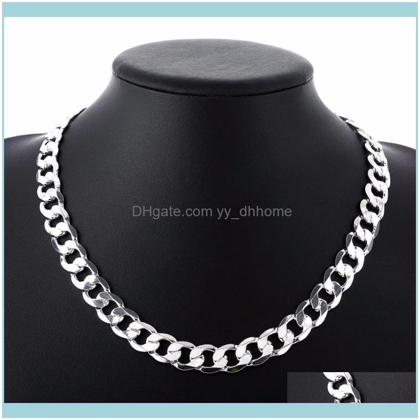 Chains & Pendants Jewelrychains 20/22Inch 12 Mm Curb Chain Necklace For Men Sier 925 Necklaces Choker Man Fashion Male Jewelry Wide Collar T
Chains & Pendants Jewelrychains 20/22Inch 12 Mm Curb Chain Necklace For Men Sier 925 Necklaces Choker Man Fashion Male Jewelry Wide Collar T