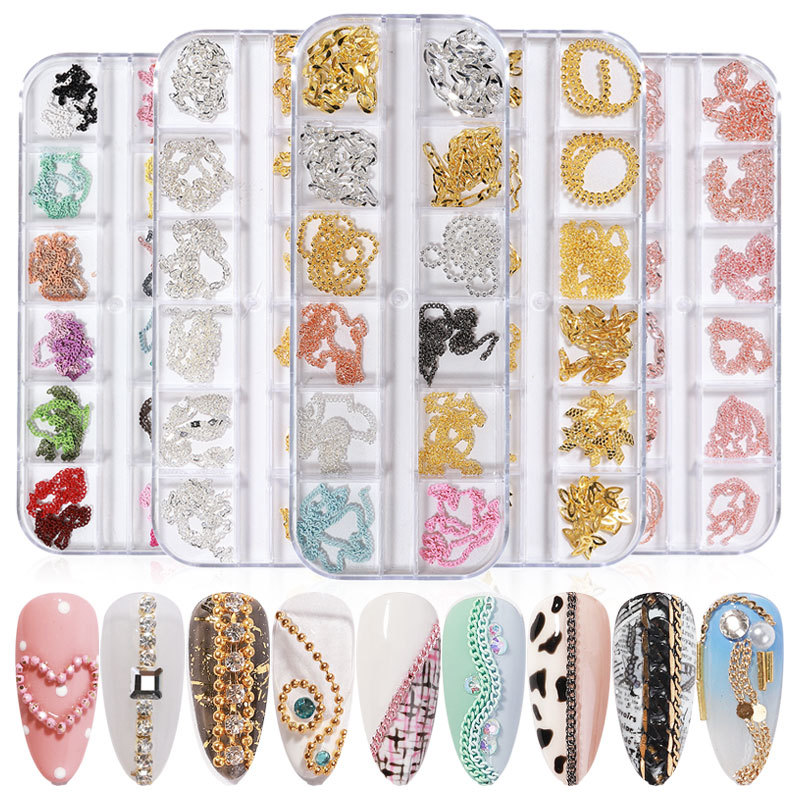 Fashion Nail Decals Stickers Colorful Chains DIY Nails Art Decorations Wholesale Manicure Tools for Salon
Fashion Nail Decals Stickers Colorful Chains DIY Nails Art Decorations Wholesale Manicure Tools for Salon