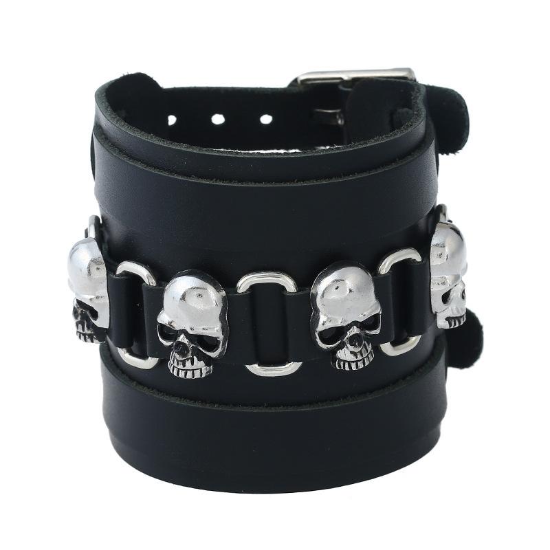 Beaded, Strands Punk Exaggeration Man Alloy Cowhide Cross-border Electricity Suppliers Stable Human Skeleton Head Leather Retro, Black
Beaded, Strands Punk Exaggeration Man Alloy Cowhide Cross-border Electricity Suppliers Stable Human Skeleton Head Leather Retro, Black