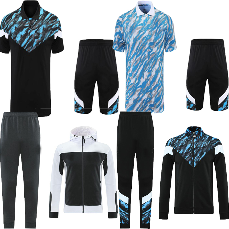 21 22 Marseille Polo set Olympique De OM maillot foot blue with hood CUISANCE THAUVIN BENEDETTO KAMARA PAYET Jacket training suit, 2021
21 22 Marseille Polo set Olympique De OM maillot foot blue with hood CUISANCE THAUVIN BENEDETTO KAMARA PAYET Jacket training suit, 2021