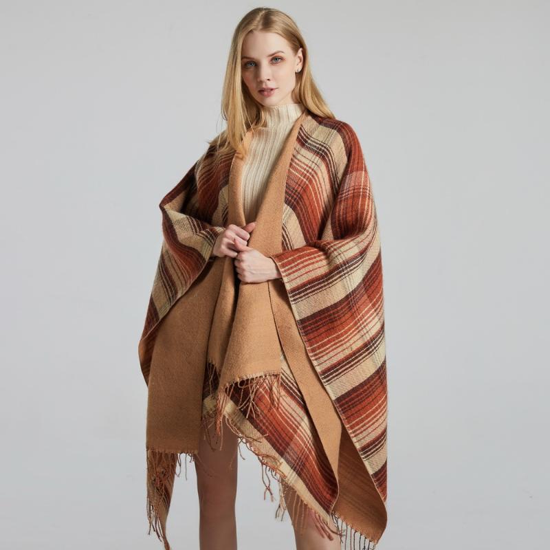 Scarves 2021 Autumn Winter Warm Double-side Ponchos And Capes For Women Oversized Shawls Wraps Cashmere Pashmina Femme Bufanda
Scarves 2021 Autumn Winter Warm Double-side Ponchos And Capes For Women Oversized Shawls Wraps Cashmere Pashmina Femme Bufanda