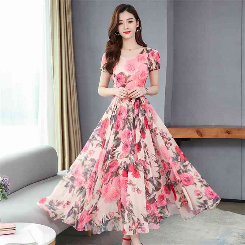 Elegant Pink Floral Chiffon Midi Dresses Spring Summer 4XL Plus Size Vintage Runway Maxi Dress Women Bodycon Party Vestidos 210528
Elegant Pink Floral Chiffon Midi Dresses Spring Summer 4XL Plus Size Vintage Runway Maxi Dress Women Bodycon Party Vestidos 210528