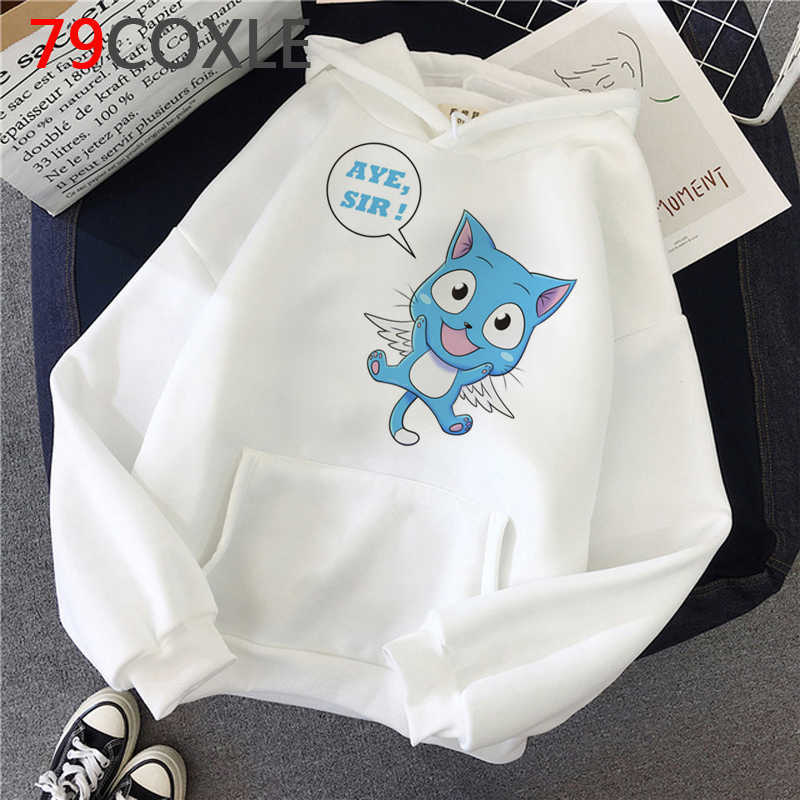 Hot Japanese Anime Fairy Tail Hoodies Women Kawaii Winter Clothing Harajuku Cartoon Graphic Streetwear Unisex Sweatshirts Female H0909
