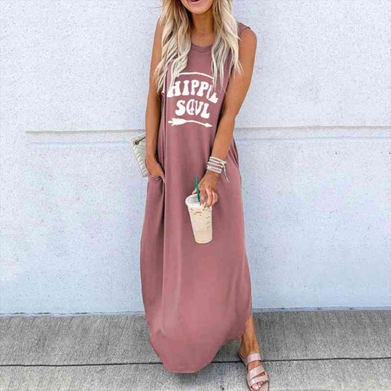 z20 summer dress womens bohemian sundress sleeveless letter printed maxi long dress casual loose party tanks vestido, Black;gray
z20 summer dress womens bohemian sundress sleeveless letter printed maxi long dress casual loose party tanks vestido, Black;gray