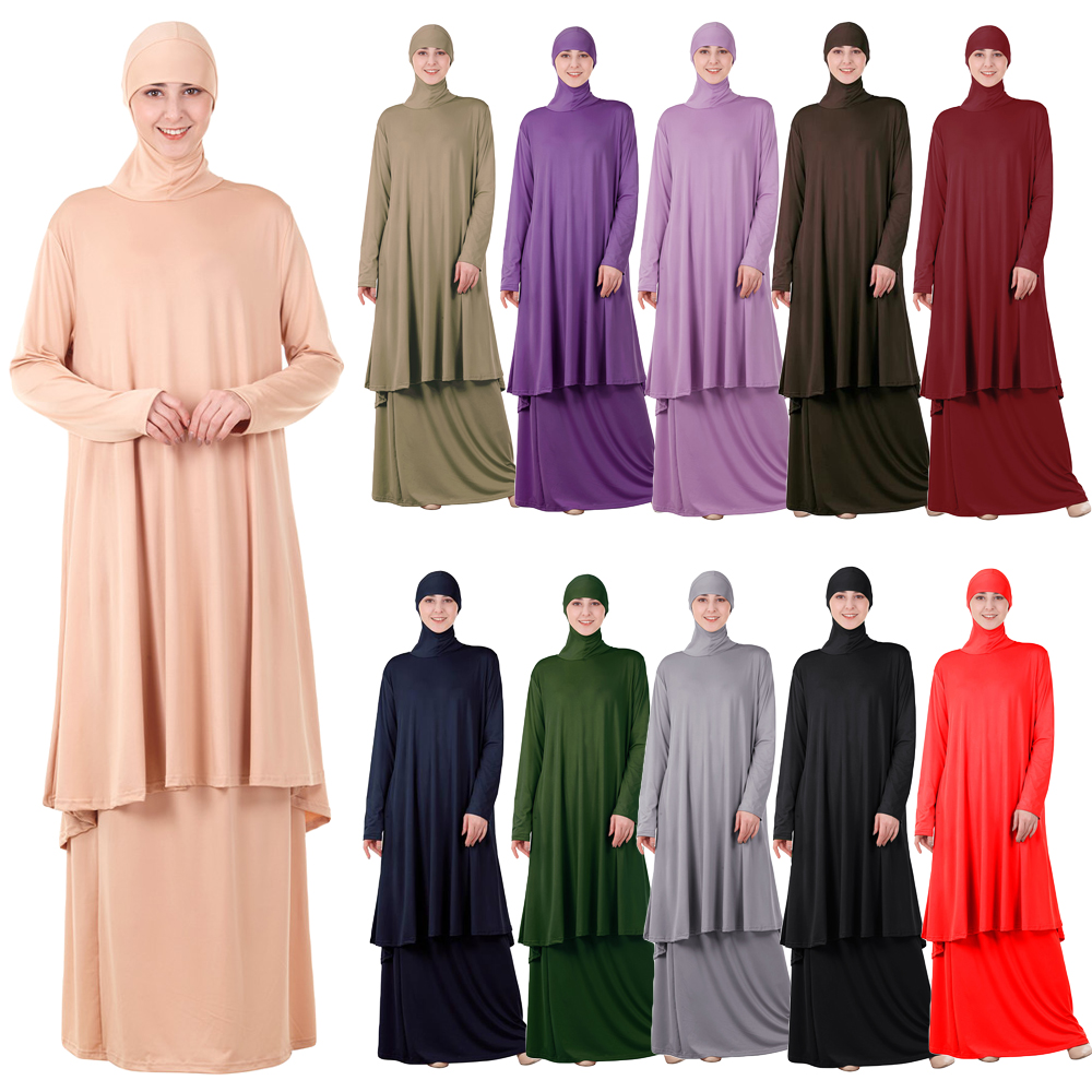 Muslim Prayer Garment Sets Women Hijab Dress Abaya with Skirts Islamic Clothing Dubai Turkey Long Prayer Musulman Jurken Abayas
Muslim Prayer Garment Sets Women Hijab Dress Abaya with Skirts Islamic Clothing Dubai Turkey Long Prayer Musulman Jurken Abayas