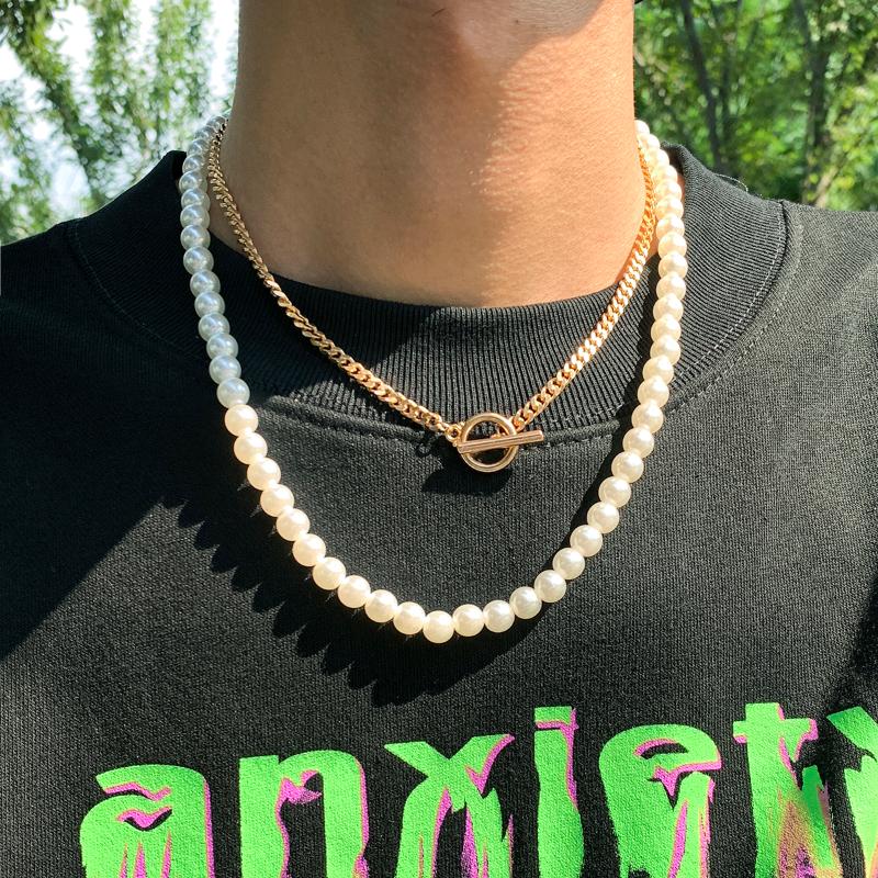 Chokers Ingemark Goth Baroque Pearl Chain Necklace For Women On The Neck Iron Link Punk Toggle Clasp Circle Lariat Colar Kpop Jewelry
Chokers Ingemark Goth Baroque Pearl Chain Necklace For Women On The Neck Iron Link Punk Toggle Clasp Circle Lariat Colar Kpop Jewelry