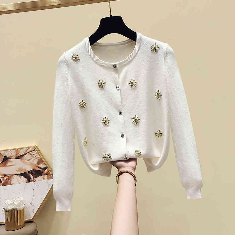 Women' Sweaters Long-sleeve knit jacket with round collar, women' blouse autumn W6U1, 1# shoe box
Women' Sweaters Long-sleeve knit jacket with round collar, women' blouse autumn W6U1, 1# shoe box