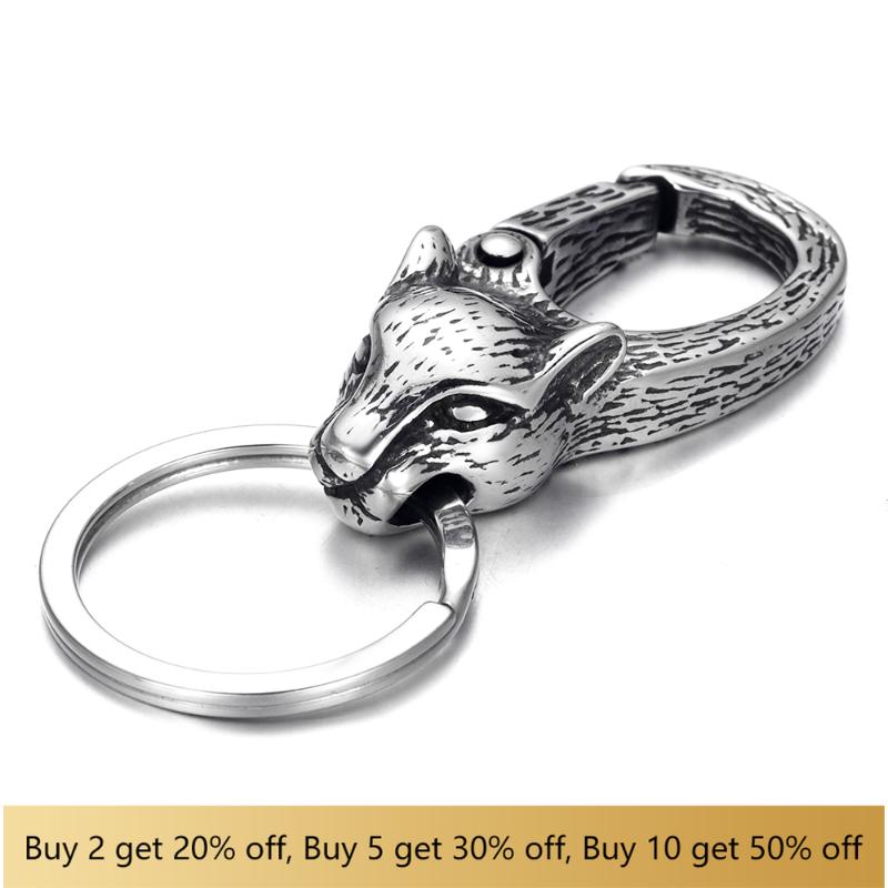 Keychains Stainless Steel Key Chains Men's Leopard Head Spring Fastener Ring Unique Car Keychain Finder Accessories
Keychains Stainless Steel Key Chains Men's Leopard Head Spring Fastener Ring Unique Car Keychain Finder Accessories