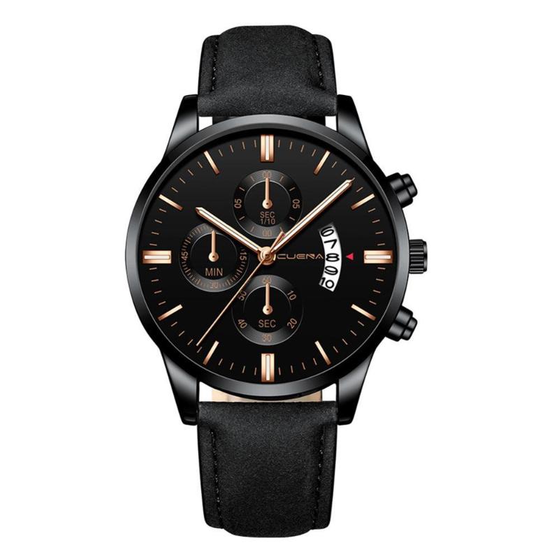 Wristwatches Men's Luxury Quartz Watch Business Sport Leather Strap Multifunction Date Wrist, 01
Wristwatches Men's Luxury Quartz Watch Business Sport Leather Strap Multifunction Date Wrist, 01