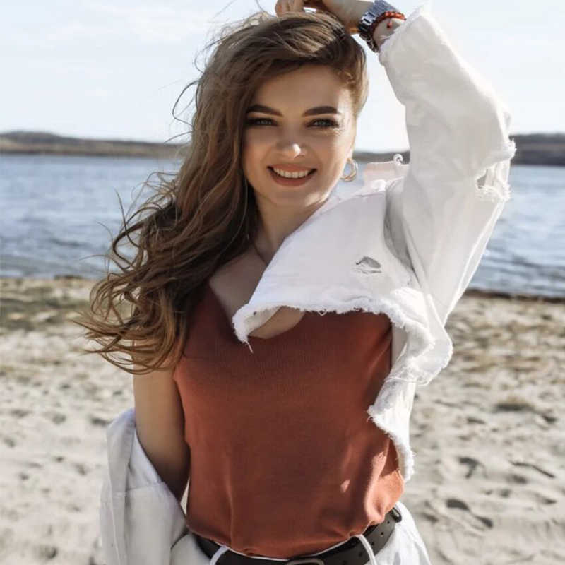 GOPLUS Sexy V Neck Knitted Crop Top Women's Shirt Plus size Tank Top Underwear Women Casual Streetwear Clothing For Women 210625