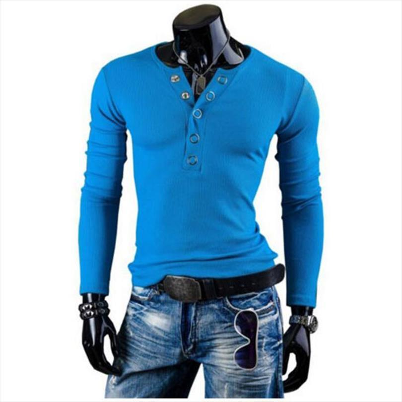 long sleeve shirts casual slim men polos fit big v neck annular popper sanding shirt, White;black
long sleeve shirts casual slim men polos fit big v neck annular popper sanding shirt, White;black