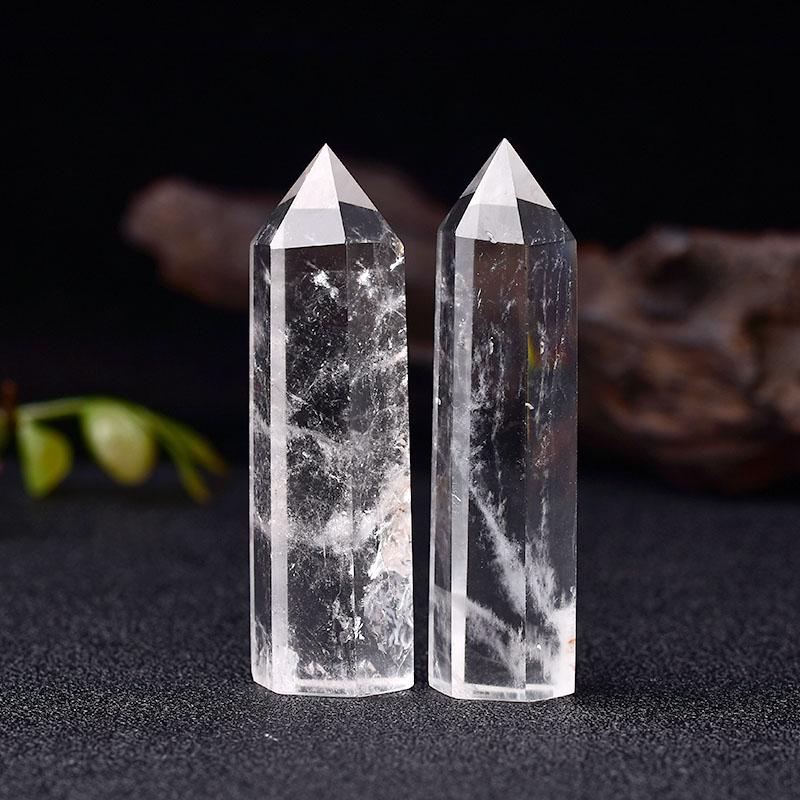 Decorative Objects & Figurines 1PC Natural Crystal Transparency Quartz Point Healing Stone Hexagonal Prisms 50-80mm Obelisk Wand Reiki Energ
Decorative Objects & Figurines 1PC Natural Crystal Transparency Quartz Point Healing Stone Hexagonal Prisms 50-80mm Obelisk Wand Reiki Energ