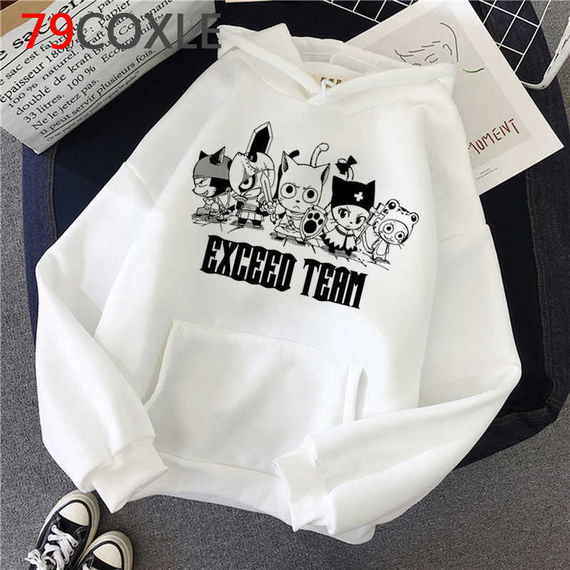 Hot Japanese Anime Fairy Tail Hoodies Women Kawaii Winter Clothing Harajuku Cartoon Graphic Streetwear Unisex Sweatshirts Female H0909