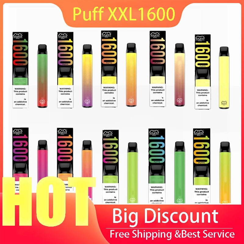 Puff XXL 1600 puff Disposable Vapes Kit Puff Bars XXL Vape Pen Puffbar XXL Vaporizer Electronic Cigarette Carts Disposable Vape
Puff XXL 1600 puff Disposable Vapes Kit Puff Bars XXL Vape Pen Puffbar XXL Vaporizer Electronic Cigarette Carts Disposable Vape