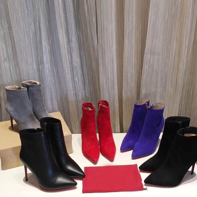 2022 Classics Women Pointed Boots Red High Heel Bottoms Booties Shoes 8cm 10cm Winter Leather Ankle Boot 35-42, Black
2022 Classics Women Pointed Boots Red High Heel Bottoms Booties Shoes 8cm 10cm Winter Leather Ankle Boot 35-42, Black