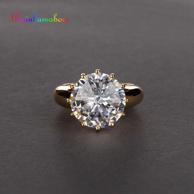 Cluster Rings Rainbamabom Vintage 925 Sterling Silver Created Moissanite Gemstone Wedding Engagement Couple Ring Jewelry Wholesale Size 5-12, Golden;silver
Cluster Rings Rainbamabom Vintage 925 Sterling Silver Created Moissanite Gemstone Wedding Engagement Couple Ring Jewelry Wholesale Size 5-12, Golden;silver