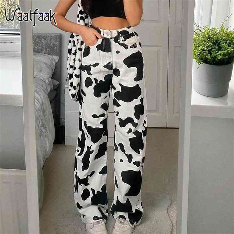 Animal Cow Printed White Y2K Jeans Baggy Vintage 90S Pockets Patchwork Straigh Pants High Waist Streetwear Harajuku 210708, Black
Animal Cow Printed White Y2K Jeans Baggy Vintage 90S Pockets Patchwork Straigh Pants High Waist Streetwear Harajuku 210708, Black