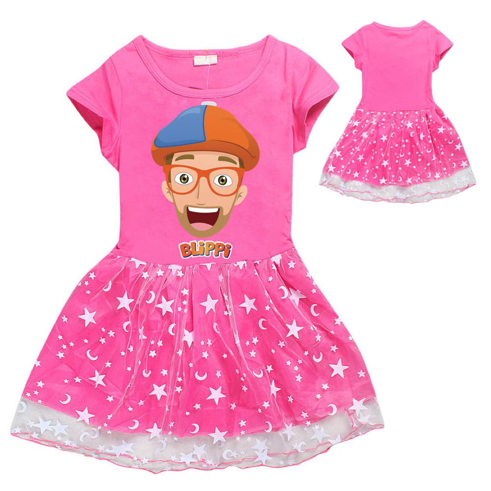 Boutique Children's Clothing little girl dress 100% Cotton net gauze cartoon character printing wholesale five-pointed star tulle for k, Red;yellow
Boutique Children's Clothing little girl dress 100% Cotton net gauze cartoon character printing wholesale five-pointed star tulle for k, Red;yellow