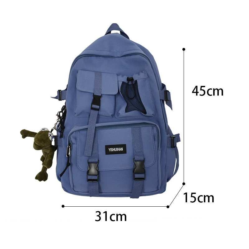 Women School Backpack Black Nylon Bagpack Female Anti Theft Rucksack Casual Lady Travel Backpacks Korean Back Pack Mochila 220307