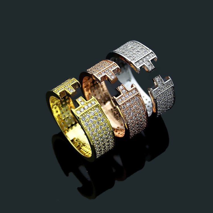 Europe America Fashion Style Lady Women Titanium Steel Engraved H Initials Full Diamond Wide Rings US6-US8 3 Color
Europe America Fashion Style Lady Women Titanium Steel Engraved H Initials Full Diamond Wide Rings US6-US8 3 Color