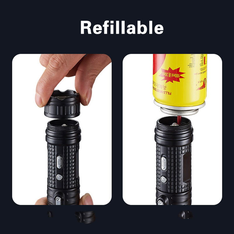 3 In 1 Torch Cigar Lighter Multifunction Windproof Jet Flame Electric Arc Pulse Lighter with LED Flashlight Creactive91876819510667